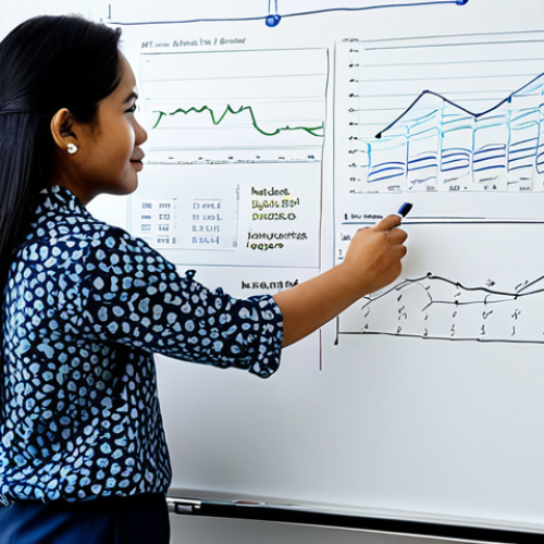**Prompt:** A professional Malaysian financial advisor in a modest batik shirt, explaining investment strategies related to interest rates using a whiteboard in a modern office, fully clothed, appropriate content, safe for work, perfect anatomy, natural proportions, professional, family-friendly.